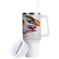 thumbnail image 2 of 40 Oz Car Handle Water Bottle Water Cup Water Bottle Water Jug Coffee Cup Travel Water Bottle Beautiful Watercolor Dog, 2 of 8