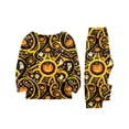thumbnail image 5 of Matching Halloween Pajamas Set for Whole Family, Breathable Long Sleeve Halloween Family Pajamas with Pumpkin Skull Print, Fun Family Halloween Pajama Set Party, 5 of 6
