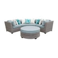 thumbnail image 2 of TK Classics Florence 4 Piece Outdoor Wicker Patio Furniture Set 04a, 2 of 2