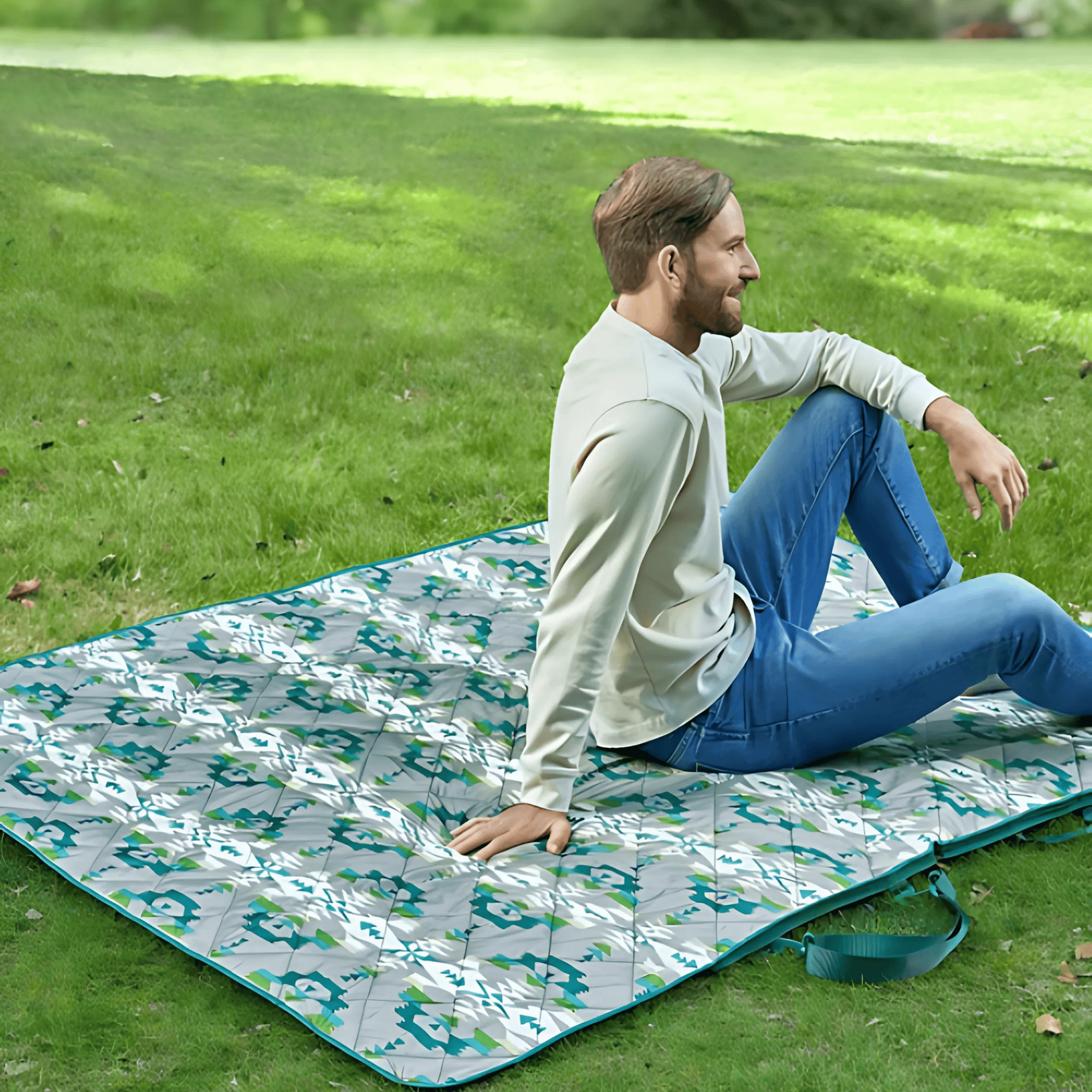 Pendleton Packable Blanket – (Avra Valley Design and Teal Color