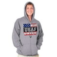 thumbnail image 5 of US Air Force Honor Value USA Flag Zip Up Hoodie Men's Women's Brisco Brands S, 5 of 6