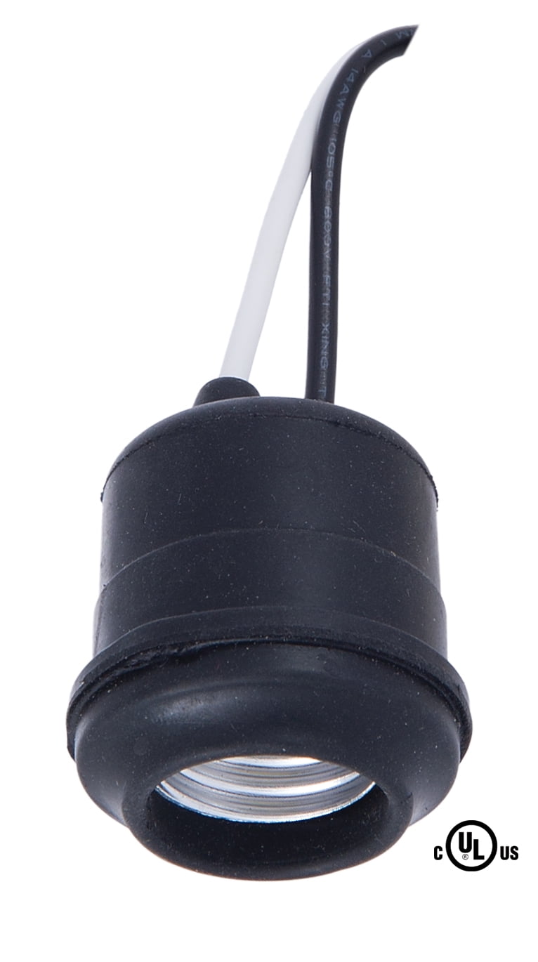 Gespierd supermarkt niveau B&P Lamp® Rubber Coated Socket with 6 Inch Leads - Walmart.com