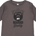 thumbnail image 4 of Inktastic I Love My Bearded Daddy Boys or Girls Long Sleeve Toddler T-Shirt, 4 of 5