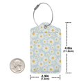 thumbnail image 4 of Cauagu Daisies Flowers Print Luggage Tags,Leather Luggage Tags for Suitcases Personalized Travel Tag Privacy Protection Bag Tags Travel Essentials-4 PCS, 4 of 5