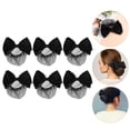 thumbnail image 4 of SHISUYAN 6 Pcs Filet pour Chignon Nœud Couvre-Chignon Filet de Ballet Professionnel pour Femmes Filets pour Cheveux, 4 of 8