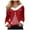 Hot Pink, variant on zaveiop Christmas Sweaters for Women Plus Size Faux Fur Trim V Neck Sweatshirts Graphic Xmas Long Sleeve Holiday Pullover (Hot Pink, 3XL)