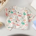 thumbnail image 2 of Gubotare Kids T Shirts for Boys Boys Kids Stripe Shirt Henley Neck Button Down Short Sleeve T-Shirts 2T 3T (Light Pink,2-3 Years), 2 of 4