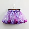 thumbnail image 4 of Ugoldhm Little Girls Skirt Mesh Summer Cute Print Elastic Waist Dance Skirts with Hair Band Size 3-8 Years, 4 of 6