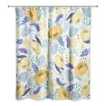thumbnail image 2 of Creative Products Yellow And Blue Watercolor Floral  71x74 Shower Curtain, 2 of 2