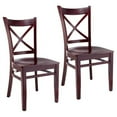 thumbnail image 2 of Beechwood Mountain Cross-back Solid Wood Dining Chairs (Set of 2) Black Black Finish, 2 of 5