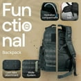 thumbnail image 3 of River Road Huntex 40L Backpack - Durable for Hunting, Hiking, and Travel - Unisex - Black, 3 of 8