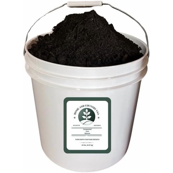 WJSP Organic Composted Cow Manure 20 lbs Powder for Gardening Soil Conditioning Enrichment