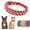 Red, variant on Spiked Small Dog Collar, Mushrooms Rivet Spike Studded Protective Pet Neck Pu Leather Puppy Collars for XXS XS Small Medium Large Boy Dogs Male Cats Goat