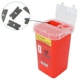 thumbnail image 4 of Needle Disposal Container, Tasteless High Hardness Disposal Blade Container  For  Salons For Beauty Salons For Hair Salons Red, 4 of 8
