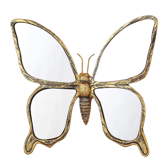 Decorative Bug Insects Animals Mirrors Resin Butterfly Glass Wall Decor, Perfect for Victorian and European Themed Homes