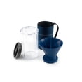 thumbnail image 2 of G S I Outdoors Coffee Maker 79464 JavaDrip; 30 Fluid Ounce Capacity; 4-1/2 Inch Diameter x 7 Inch Height; Clear Container With Blue Ballistic Nylon-Wrapped Cozy; Reusable Cloth Filter, 2 of 4