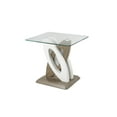 thumbnail image 1 of Donatello End Table, Brown/Cream, 1 of 2
