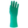 thumbnail image 2 of Nitriguard Plus Unsupported Nitrile Glove, Straight, Flocked, 9, Green - 1 Dozen (068-LA132G/9), 2 of 3