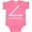 Hot Pink, variant on Inktastic Acute-baby-white Boys or Girls Baby Bodysuit