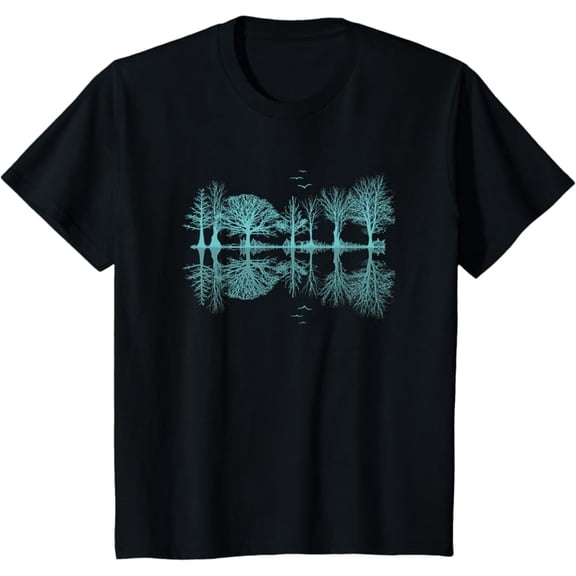 Wildlife Nature Forest Trees Reflection Outdoor Forest T-Shirt
