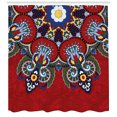 thumbnail image 3 of Ambesonne Mandala Shower Curtain, Ukranian Lace Like Flowers, 69"Wx75"L, Multicolor, 3 of 3