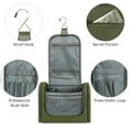 thumbnail image 3 of WANDF Large Toiletry Bag for Men Women,Travel Cosmetic Makeup Bags for Ladies,Handing Shaving Kit Dopp Kit Organizer Bags,Water-Resistant Shower Bathroom Bag(Dark Green), 3 of 11