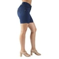 thumbnail image 5 of Fashion2Love Women's Juniors Colombian Design Butt Lift Push Up Mid Waist Bermuda Shorts, 5 of 10