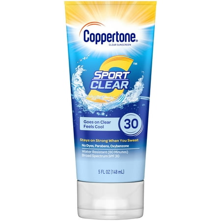Coppertone Sport Clear Sunscreen, Broad Spectrum SPF 30 Sunscreen, 5 Oz