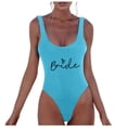 thumbnail image 1 of MKLEKYY Trajes De Baño Mujer 2 Piezas Women Fashion Letter Print Piece Swimsuit Sexy Bikini Swimwear Bathing Sleeveless Backless Swimsuit 466, 1 of 4