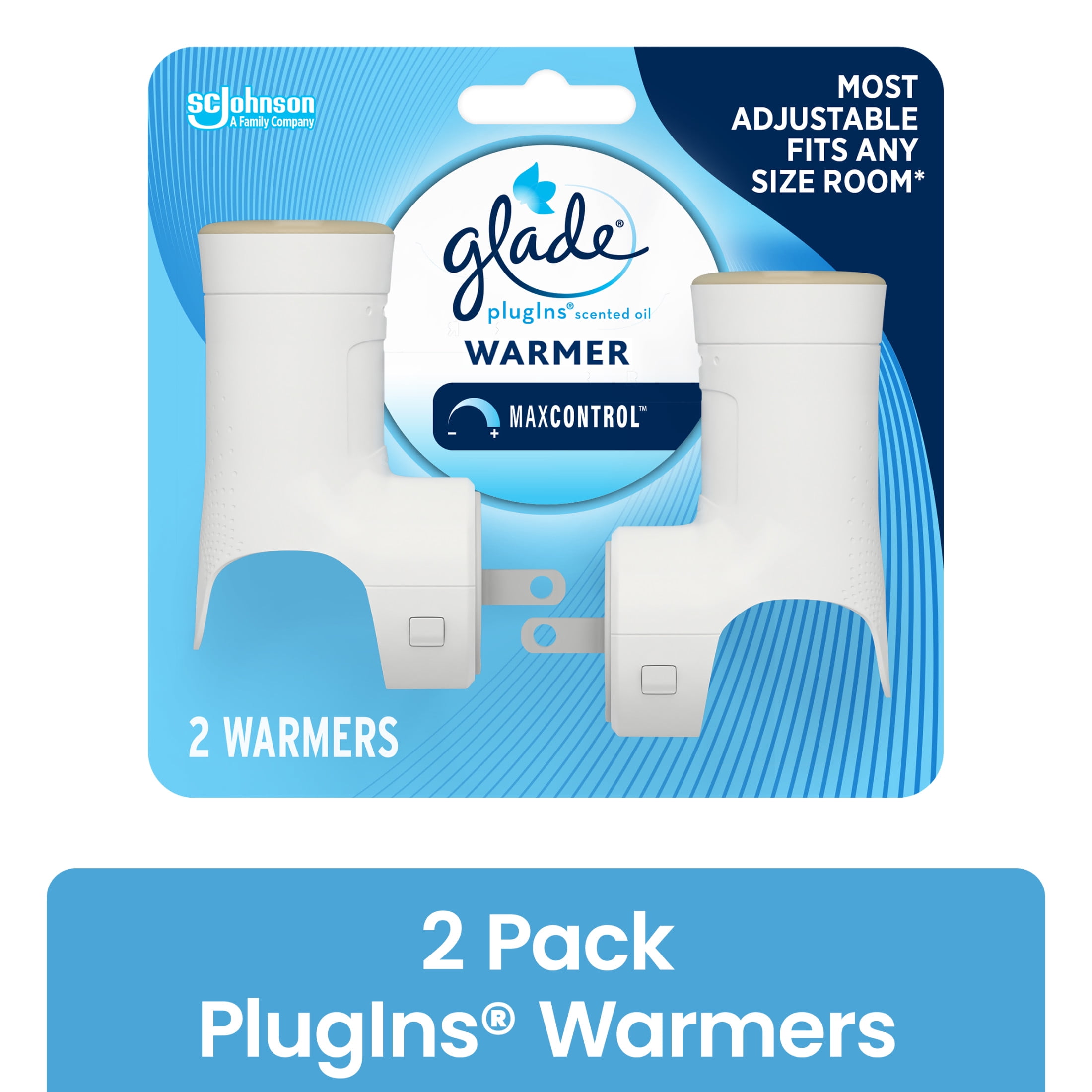 (2 pack) Glade PlugIns Air Freshener Warmer - Essential Oil Infused Refill Holder, 2 Count