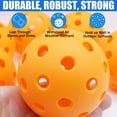 thumbnail image 3 of Bolas de pickleball Magicorange de 40 hoyos para exteriores, paquete de 6, 3 of 7