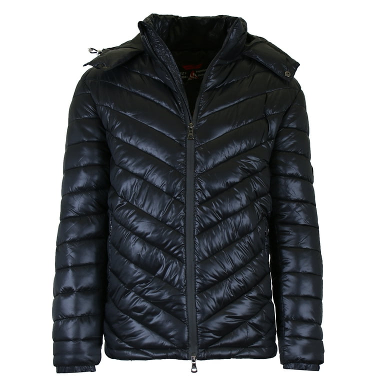 Rockhopper Men's Two-Tone Puffer Down Jacket Black / 2XL