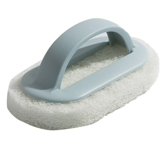 Bathtub Brush Scouring Pad Soap Remover For Shower Tiles Grout Pool Steps Heavy Duty Cleaning Sponge Scrub Tool