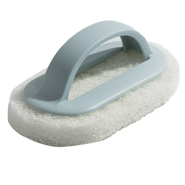 Cepillo para bañera, estropajo para el baño, cepillo para la bañera, eliminador de jabón para azulejos de ducha, lechada, escalones y esquinas de piscinas, esponja de limpieza resistente.