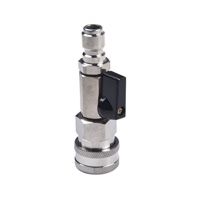 Mosiee 1 Pce Valve de Lavage Haute Pression en Acier Inoxydable 4500 Psi pour Buse de Pulvérisateur Pompe Tuyau Raccords Rapides Outil d'Arrosage