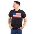 thumbnail image 3 of Classic American Flag USA Pride Plus Size Crewneck Graphic Tee Shirt Brisco Brands 4X, 3 of 6