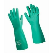 SHOWA 727-11 Chemical Resistant Gloves,Nitrile,XS,PR