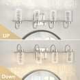 thumbnail image 6 of Light Brushed Gold Vanity Lights, Bathroom Light Fixtures Crystal Bubble Glass Dimmable 3 Color Temperatures Modern Bathroom Wall Sconce for Bathroom Hallway Kitchen Bedroom Living Room, 6 of 9