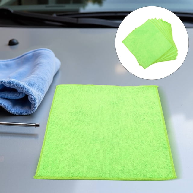 ADDHAT 10Ud Paños Para Limpieza Y Microfibra Verde Para Y