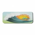 thumbnail image 1 of Tropical Computer Mouse Pad, Exotic Coconut Palm Trees Sun Ocean Wave Summer Graphic, Rectangle Non-Slip Rubber Mousepad Large, 31" x 12" Gaming Size, Green Petrol Blue, by Ambesonne, 1 of 2