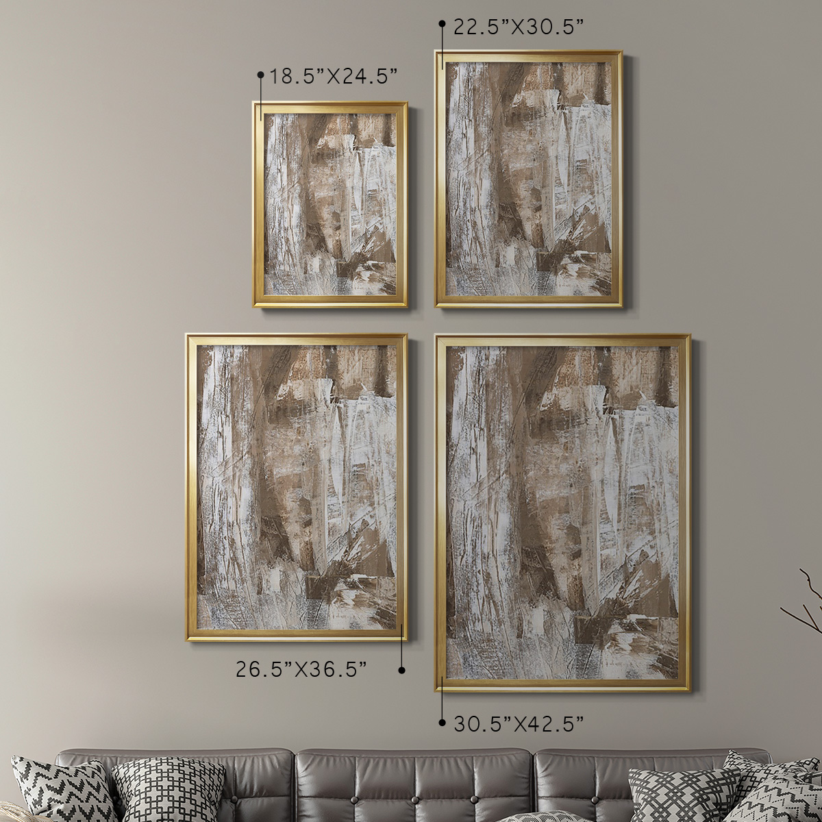 Bronzed I Premium Framed Print, in Gold, Black, or Silver - Ready to Hang