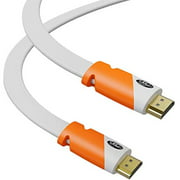 Flat HDMI Cable 40 ft - High Speed HDMI Cord - Supports, 4K Video at 60 Hz, 3D, 2160p - HDMI Latest Standard - CL3 Rated - 40 Feet