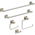 thumbnail image 3 of Franklin Brass MAX10-BN Maxted 18" Glass Shelf w/ Towel Bar Brushed Nickel, 3 of 5