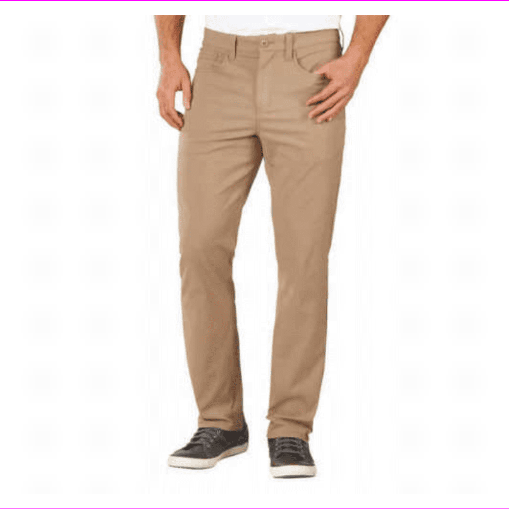 NWT Weatherproof Men Classic Straight Leg 5 Pockets 100% Cotton Canvas Pants 