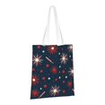 thumbnail image 3 of Canvas Bag Tote Bag Shopping Bag 16×15in Can Be Carried By Hand And Can Be Used For Daily Travel Such As Shopping And Going To Work Independence Day Theme Star (11), 3 of 8
