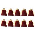 thumbnail image 4 of WEUVEB 10Ud Bolsas Rojas De Con Cordón Para Regalos En Fiestas Y Bodas, 4 of 8