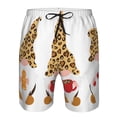 thumbnail image 3 of Fotbe Christmas Gnomes In Leopard Trajes de Baño Estampados para Hombre, Shorts de Verano de Secado Rápido, Ropa de Playa, Bañadores-Small, 3 of 6