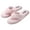 Pink, variant on Women's Plush Lilac Spa Slippers with Non-Slip Rubber Sole | Soft Indoor/Outdoor House Slippers for Bedroom, Garden, Relaxation (Lilac-6)