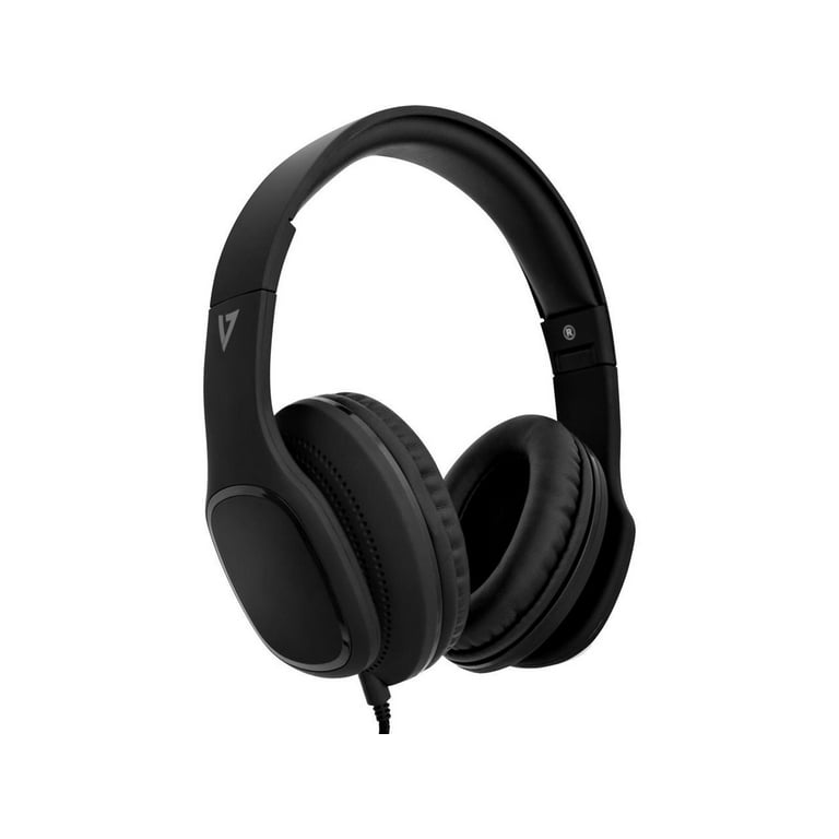V7 Premium 3.5mm Over-Ear Stereo Headphones with Microphone