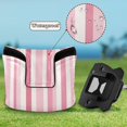 thumbnail image 6 of Haosy Pink Striped Golf Mallet Putter Cover Strong Magnetic Leather Golf Club Headcover Closure, 6 of 7